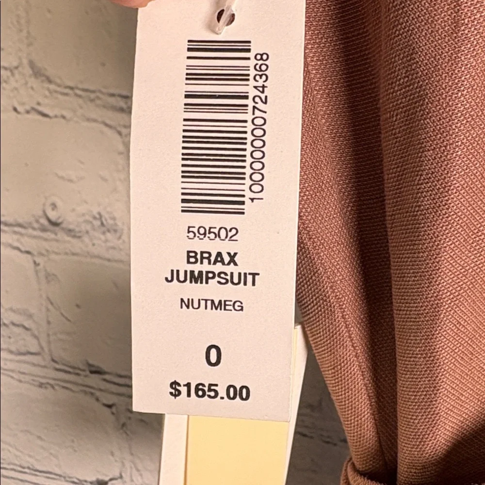 WILFRED Aretzia NWT Brax Jumpsuit Linen Blend in Nutmeg size 0